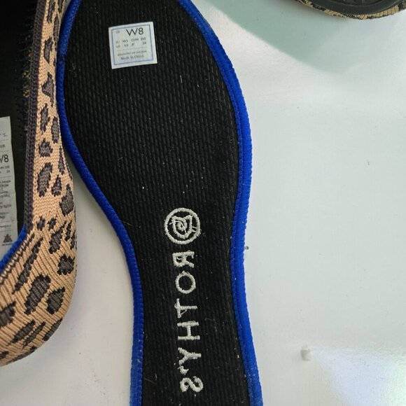 Rothy's The Loafer Mocha Spot Leopard Print Loafers Size 8 - Picture 8 of 8